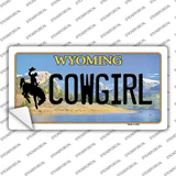 Cowgirl Wyoming Novelty Sticker Decal Small