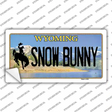 Snow Bunny Wyoming Novelty Sticker Decal Small