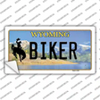 Biker Wyoming Novelty Sticker Decal Small