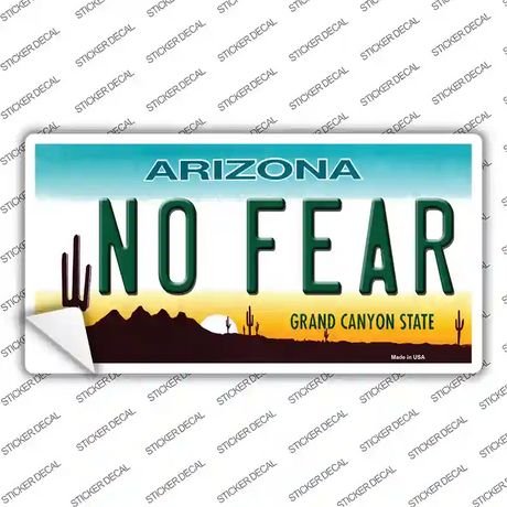 No Fear Arizona Novelty Sticker Decal Small