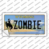 Zombie Wyoming Novelty Sticker Decal Small