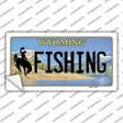 Fishing Wyoming Novelty Sticker Decal Small