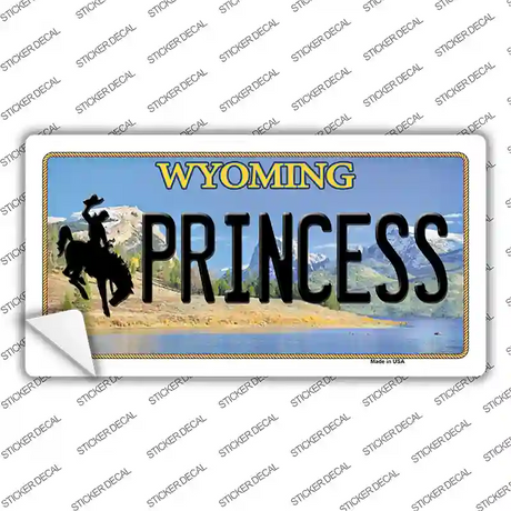 Princess Wyoming Novelty Sticker Decal Small