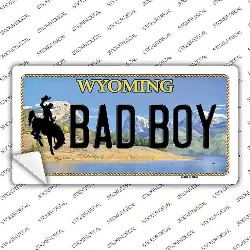 Bad Boy Wyoming Novelty Sticker Decal Small