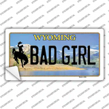 Bad Girl Wyoming Novelty Sticker Decal Small