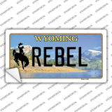 Rebel Wyoming Novelty Sticker Decal Small