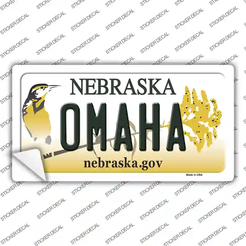 Omaha Nebraska Novelty Sticker Decal Small