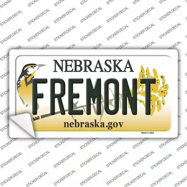 Sticker Freemont Rocks Fremont Nebraska Novelty Sticker Decal | Smart Blonde