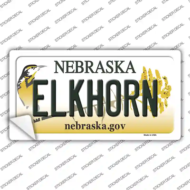 Elkhorn Nebraska Novelty Sticker Decal Small