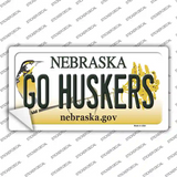 Go Huskers Nebraska Novelty Sticker Decal Small