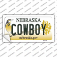 Cowboy Nebraska Novelty Sticker Decal Small