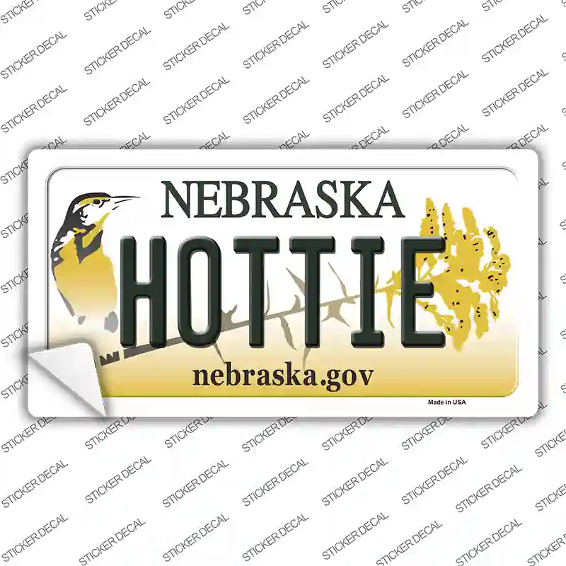 Hottie Nebraska Novelty Sticker Decal Small