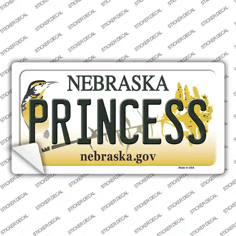 Princess Nebraska Novelty Sticker Decal Small