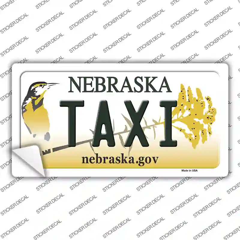 Taxi Nebraska Novelty Sticker Decal Small