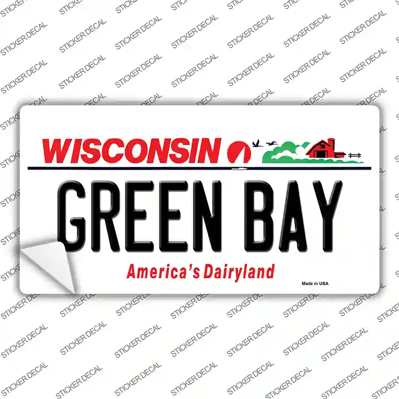 Green Bay Wisconsin Novelty Sticker Decal Small