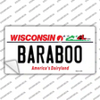 Baraboo Wisconsin Novelty Sticker Decal Small