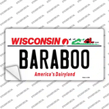 Baraboo Wisconsin Novelty Sticker Decal Small