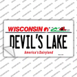 Devils Lake Wisconsin Novelty Sticker Decal Small