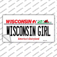 Wisconsin Girl Wisconsin Novelty Sticker Decal Small