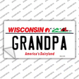 Grandpa Wisconsin Novelty Sticker Decal Small