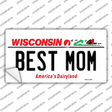 Best Mom Wisconsin Novelty Sticker Decal Small