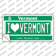 I Love Vermont Novelty Sticker Decal Small