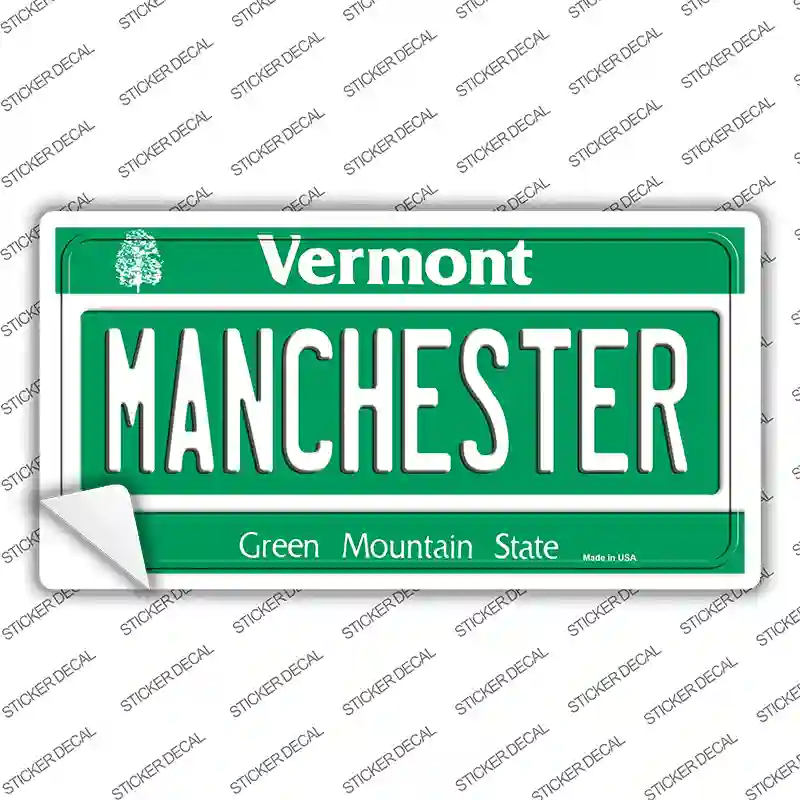 Manchester Vermont Novelty Sticker Decal Small