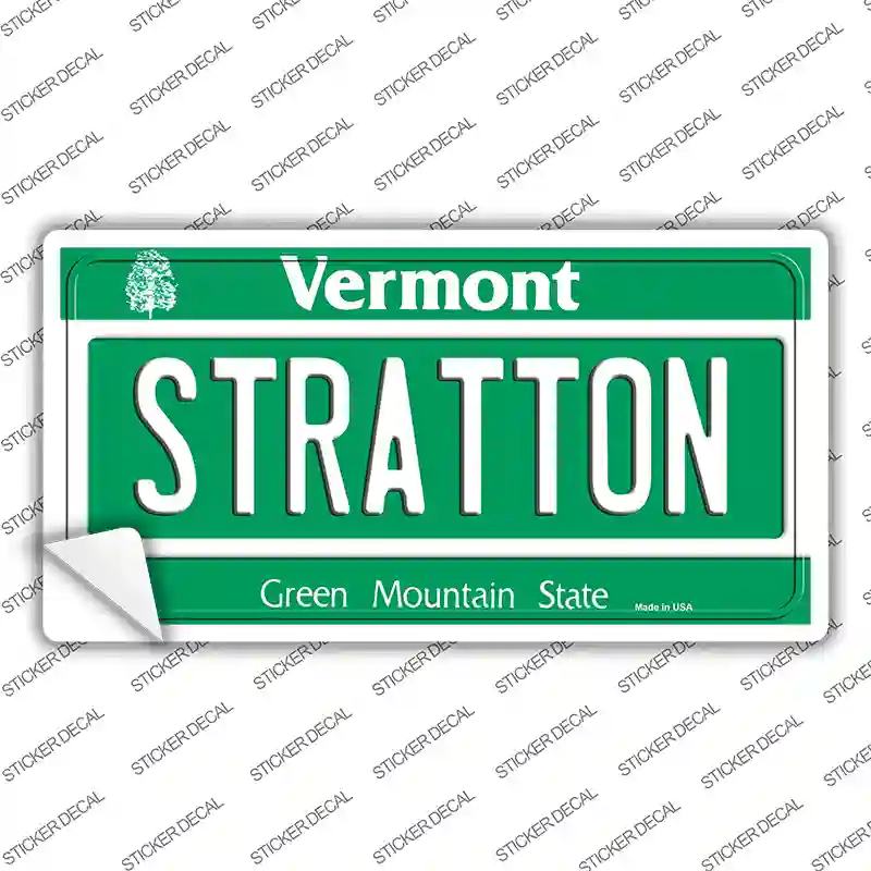 Stratton Vermont Novelty Sticker Decal Small