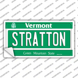 Stratton Vermont Novelty Sticker Decal Small