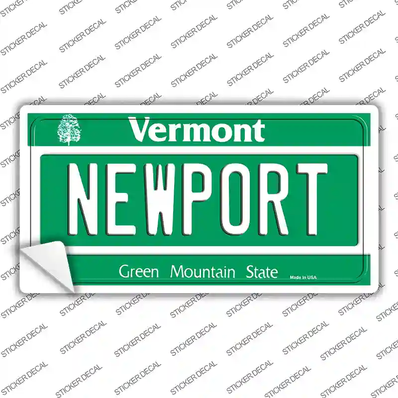 Newport Vermont Novelty Sticker Decal Small