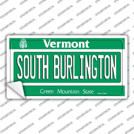 South Burlington Vermont Novelty Sticker Decal Small