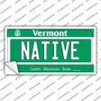 Native Vermont Novelty Sticker Decal Small