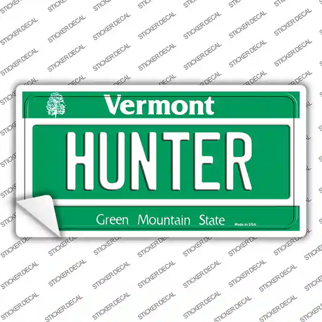 Hunter Vermont Novelty Sticker Decal Small