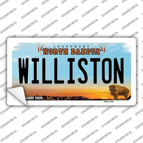 Williston North Dakota Novelty Sticker Decal Small