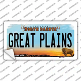 Great Plains North Dakota Novelty Sticker Decal Small