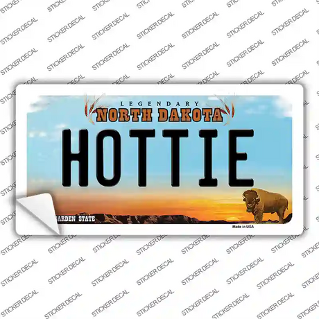 Hottie North Dakota Novelty Sticker Decal Small