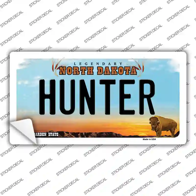 Hunter North Dakota Novelty Sticker Decal Small