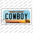 Cowboy North Dakota Novelty Sticker Decal Small