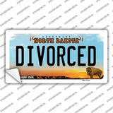 Divorced North Dakota Novelty Sticker Decal Small