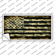 Camo American Flag Novelty Sticker Decal Small