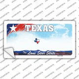 Texas New State Novelty Sticker Decal Small