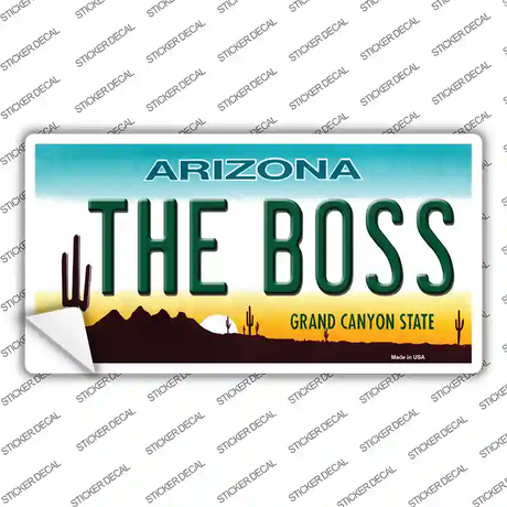 The Boss Arizona Novelty Sticker Decal Small