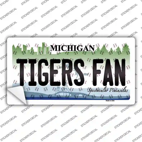 Tigers Fan Michigan Novelty Sticker Decal Small