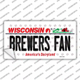 Brewers Fan Wisconsin Novelty Sticker Decal Small