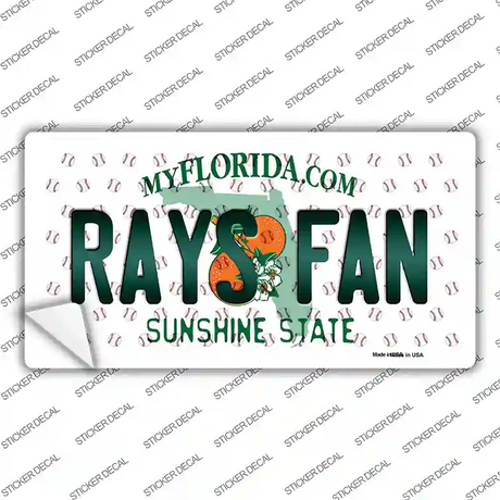 Rays Fan Florida Novelty Sticker Decal Small