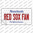 Red Sox Fan Massachusetts Novelty Sticker Decal Small