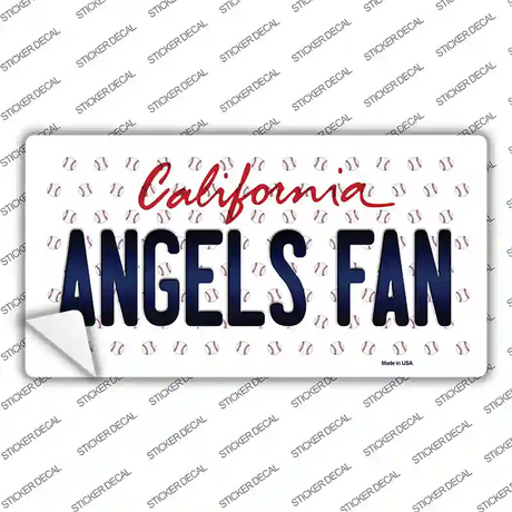 Angels Fan California Novelty Sticker Decal Small