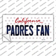 Padres Fan California Novelty Sticker Decal Small