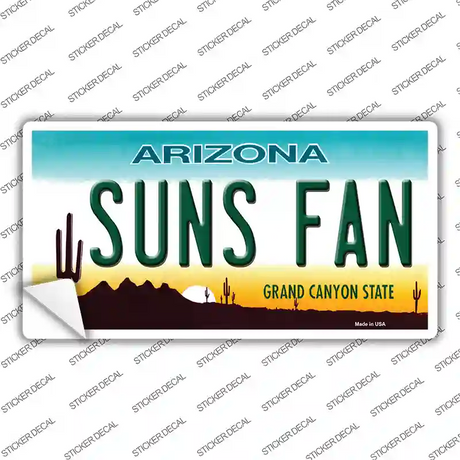 Suns Fan Arizona Novelty Sticker Decal Small