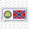 Confederate Flag Tennessee Seal Novelty Sticker Decal Small